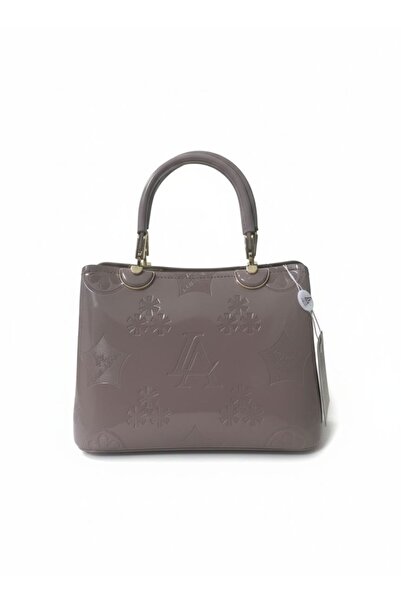 loraina شنطة يد نسائية "لورينا" (Loreina) بتصميم كلاسيكي فاخر - لون كافيه لامع