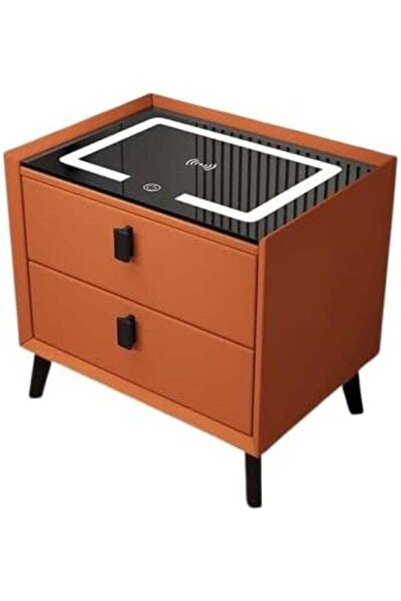 Generic SUPAAR Small Bedside Table with Charging Station