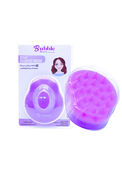 Bubble فرشاة شعر لفروة الرأس، لون بنفسجي