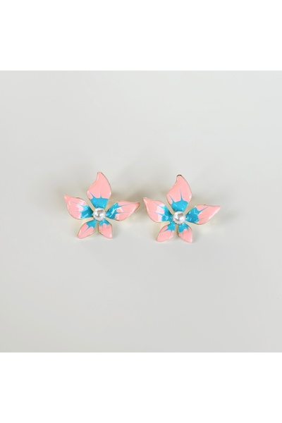 Vesce Atelier أقراط مارين بلوسوم الفولاذية