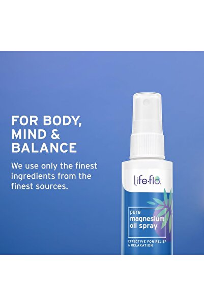 Life Flo Health لايف فلو، بخاخ زيت المغنيسيوم النقي، 2 أونصة سائلة (59 مل)