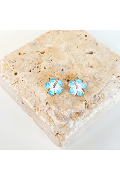 Vesce Atelier أقراط كريستال ويف بلوسوم الفولاذية