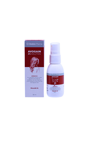 Avogain 5% Minoxidil Topical Solution محلول أفالون أفوجين 2% مينوكسيديل 2% 50 مل