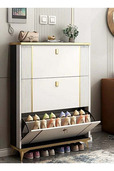 Generic Modern Ultra Thin Shoe Storage, Entrance Shoe Rack Narrow, With Accessory Drawer Shoe Cabine