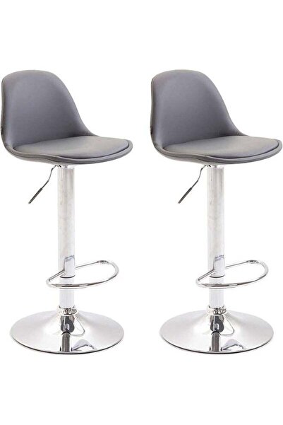 LAOBAN Adjustable Height Metal Frame Cushioned Bar Stool