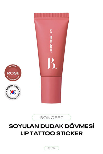 BONCEPT Soyulan Kore Dudak Dövmesi Lip Tattoo Sticker