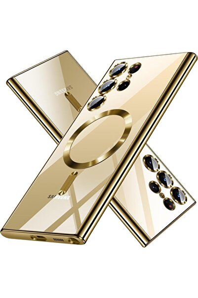 Kipgsm Samsung Galaxy S23 Ultra Uyumlu Kılıf Magsafe Şarj Destekli Kamera Len...