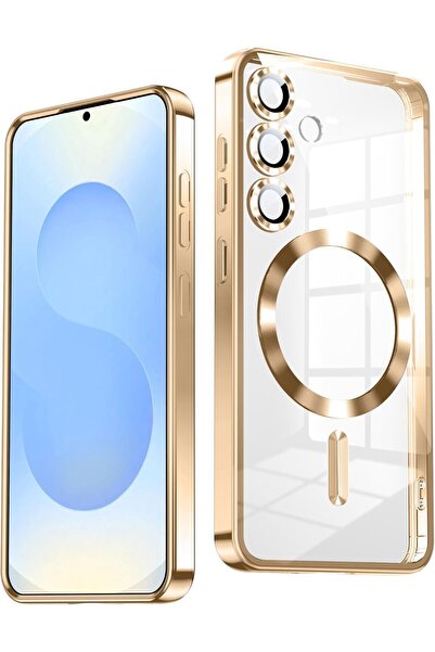 Kipgsm Samsung Galaxy A55 Uyumlu Kılıf Magsafe Şarj Destekli Kamera Lens Koru...