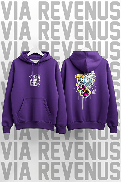 Vordevia Graffiti Is Not a Crime Printed Unisex Oversized Hooded Sweatshirt - Custom Design Graphic Hoodie