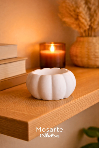 Mosarte قطعة ديكور / مزهرية بتصميم اليقطين البسيط