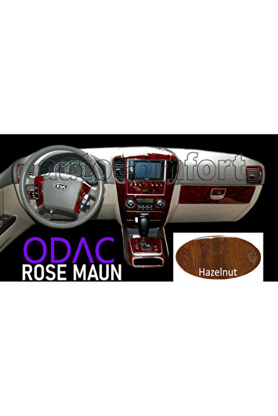 ODAC TUNING Kia Sorento 2006-2010 Mahogany Veneer Dashboard Trim Console Trim Full Set (Walnut)