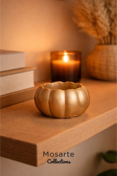 Mosarte قطعة ديكور / مزهرية بتصميم اليقطين البسيط