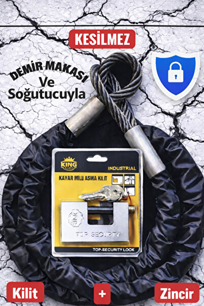 lawrenceshop 10 mm 1,5 Metre Kesilmez Motosiklet Zincir Kilit – Motor Kilidi,...