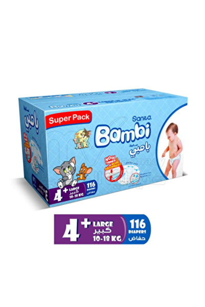 Sanita BAMBI DIAPERS (+4) LARGE+ 10-18KG 116DIA