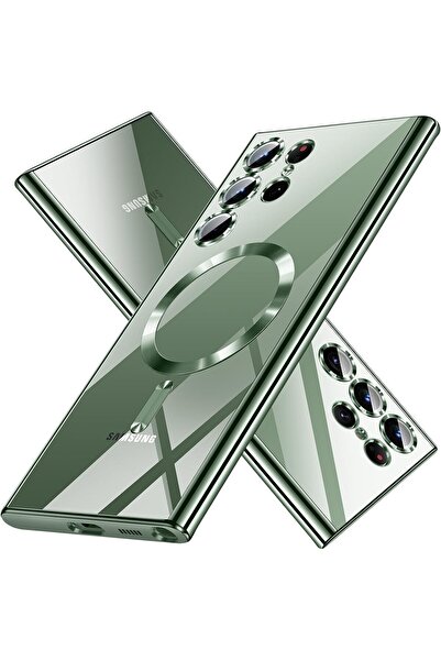 Kipgsm Samsung Galaxy S23 Ultra Uyumlu Kılıf Magsafe Şarj Destekli Kamera Len...