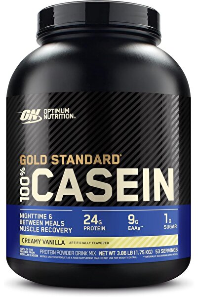 Optimum Nutrition Gold Standard 100% Micellar Casein Protein Powder, Creamy Vanilla, 4 Pound