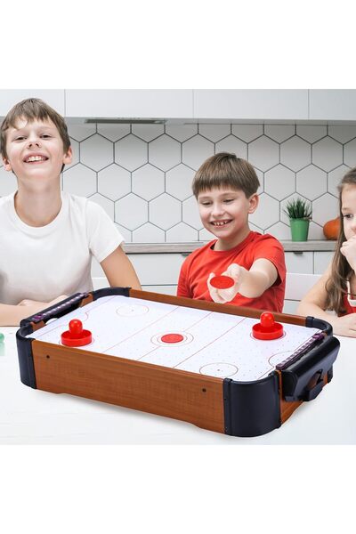 Cici Oyuncak Air Hockey Game Table Çocuk Ahşap Masa Üstü Havalı Hokey