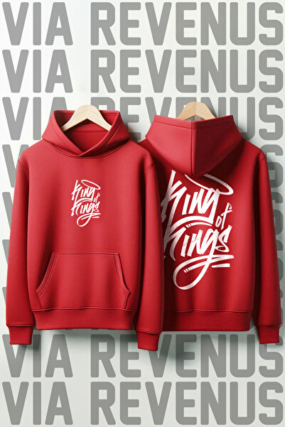 Vordevia King of Kings Printed Unisex Oversized Hooded Sweatshirt - Custom Design Graphic Hoodie