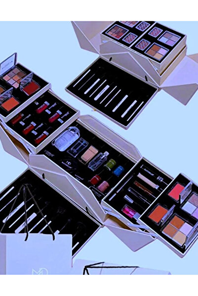 MAYDREAM طقم مكياج من ماي دريم الكبير بيج 49 قطعه الطقم المتميز بما فيه لكي