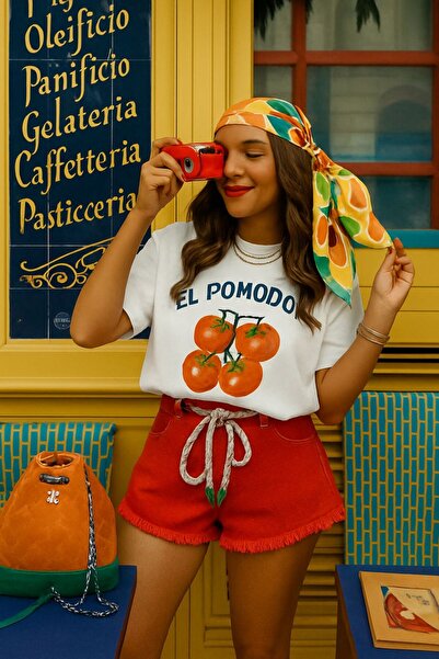 BENROMA EL POMODOR ПЕЧАТАНА УНИСЕКС ТЕНИСКА