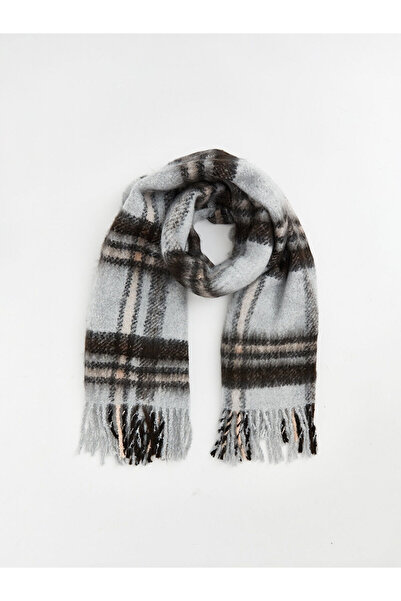 LC Waikiki وشاح نسائي منقوش بتفاصيل شراشيب من بيك للموسم الجديد