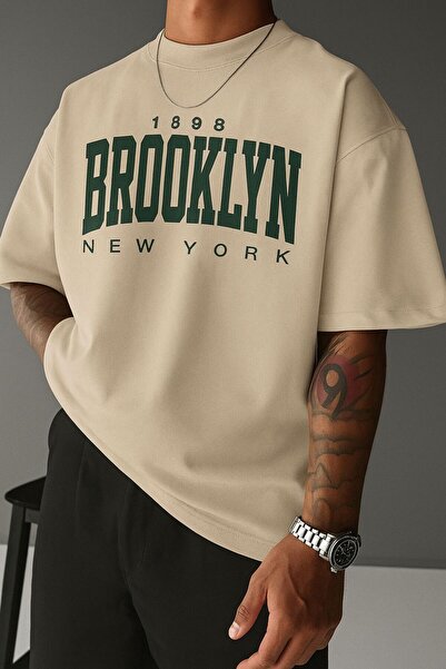 E-ROMA Μπλουζάκι Unisex με στάμπα Μπρούκλιν 3Q2