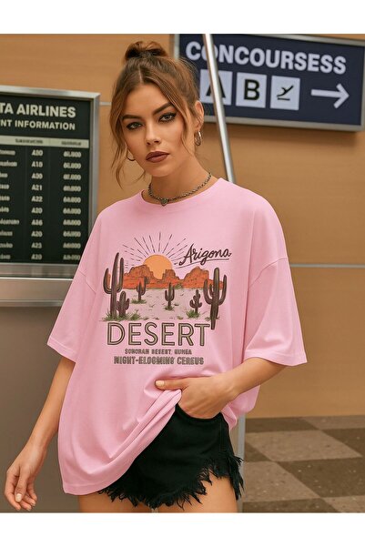 BENROMA Μπλουζάκι Unisex με στάμπα Έρημος Αριζόνα