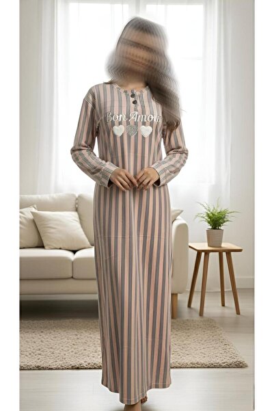 ISHRAQAT AL-AMAL Elegant striped velvet shirt with delicate heart details and...