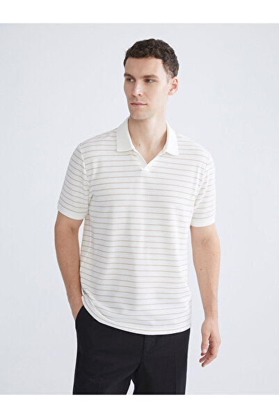 LC Waikiki Ανδρικό μπλουζάκι με ριγέ γιακά πόλο