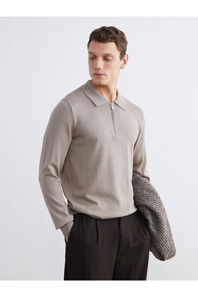 LC Waikiki سترة تريكو للرجال بياقة بولو