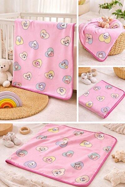 limitless medikal Polar kumaş bebek battaniyesi desenli tek kat 80*90cm