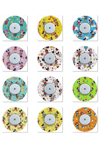 Dia BandTR Mickey Mouse - Libre2 Sensör Koruyucu Bant 12'li Paket