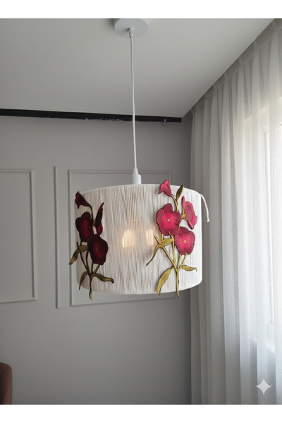 DudeHome Üç boyutlu modern makrome avize, salon avize, yatak odası avize, ant...