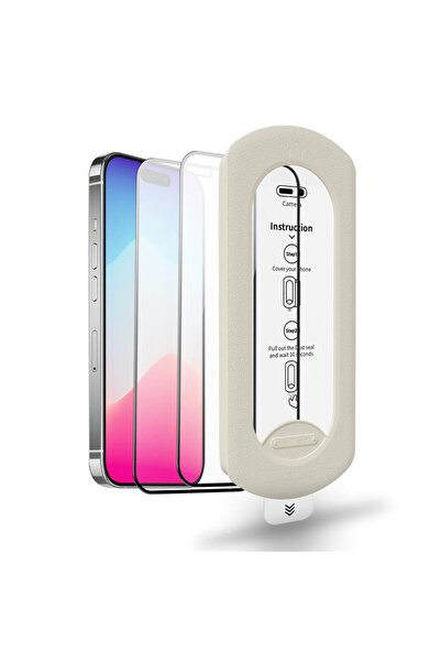 Kodak Tempered Glass Screen Protector with Auto-Alignment Kit, Auto Dust, 9H+ Shatterproof,15 Pro,2pcs