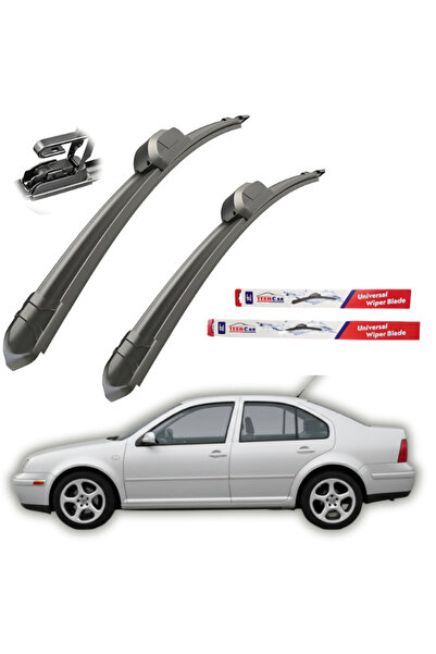 TEAMCAR Υαλοκαθαριστήρες Volkswagen Bora Sedan (19982005) σετ με επίπεδη επιφ...