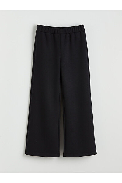 LC Waikiki Create Your Style with Uzg Store Black Elastic Waist Girls' Sweatp...