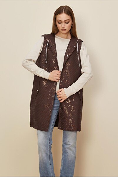 Alvina Varech Printed Quilted Vest 46150