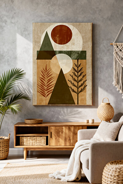 ART NEST DEKOR BOHEM GEOMETRİK EV CANVAS TABLO