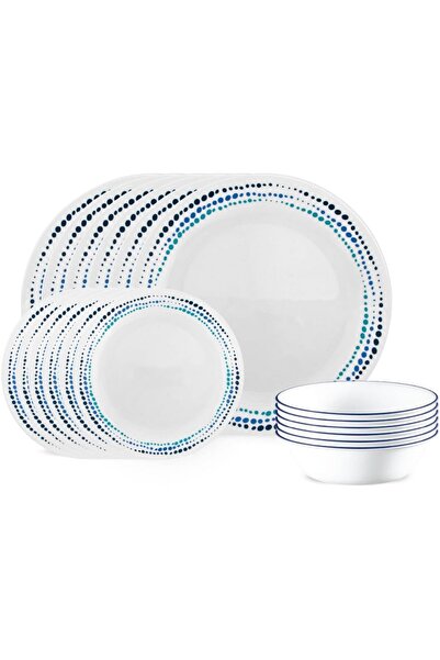 Corelle 18 PCS DINNER SET OCEAN BLUE