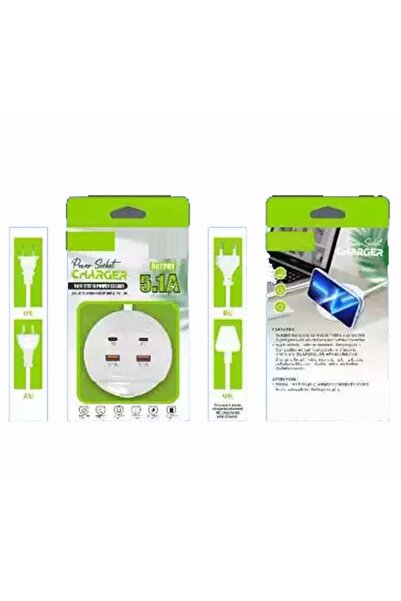 NO BRAND Quick Charge 5.1A Charger with Dual PD+USB Ports - Universal Multi-Port Charging Station.
