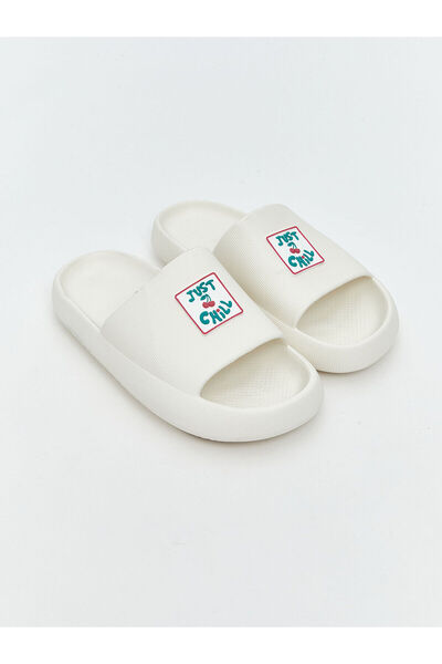 LC Waikiki Peak Yeni Sezon Baskılı Tek Bantlı Kadın Terlik