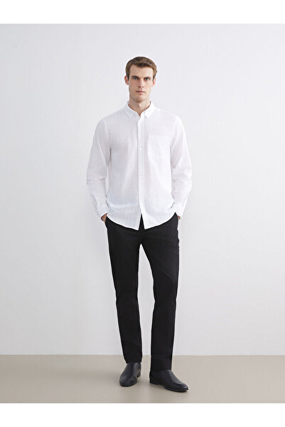 LC Waikiki Black Standard Fit Gabardine Men's Chino Pants