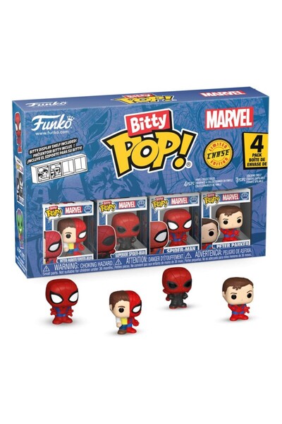 Funko Spider-Man Bitty POP! Figurină vinil Pachet de 4 Seria 4 2 cm