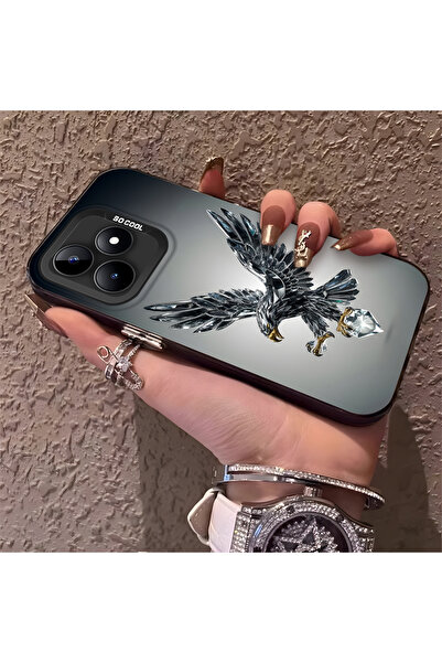 Hontinga حافظة هاتف متوافقة مع هاتف Realme C51، حماية للكاميرا، ظهر صلب مضاد ...