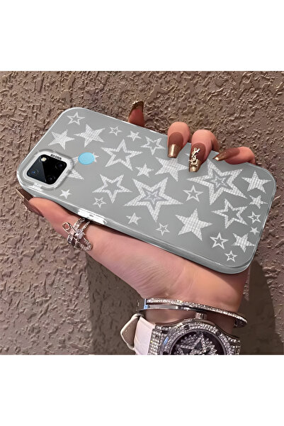 Hontinga حافظة هاتف متوافقة مع هاتف Realme C25Y/C21Y، حماية للكاميرا، ظهر صلب...