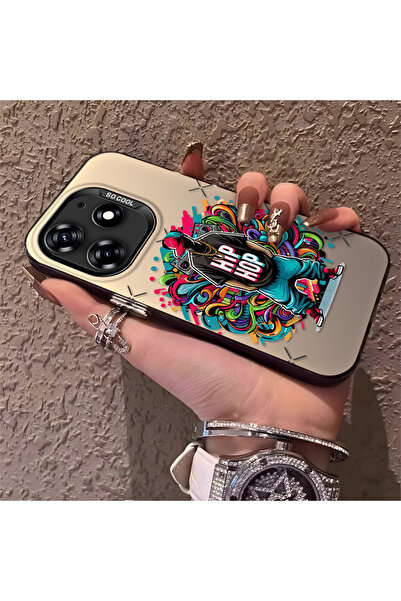 Hontinga حافظة هاتف متوافقة مع تكنو سبارك 10 برو 4G مع حماية للكاميرا وظهر صل...