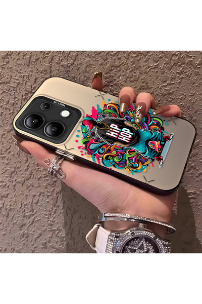 Hontinga جراب هاتف شاومي ريدمي نوت 13 4G متوافق مع حماية الكاميرا، ظهر صلب مض...