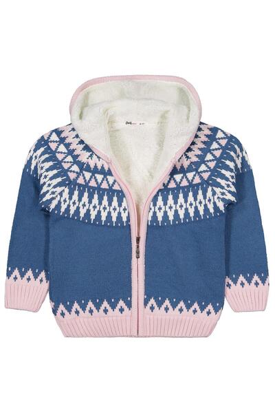 Civil Girls Ethnic Patterned Cardigan for Ages 6-9 - Green 7-8 Years Old