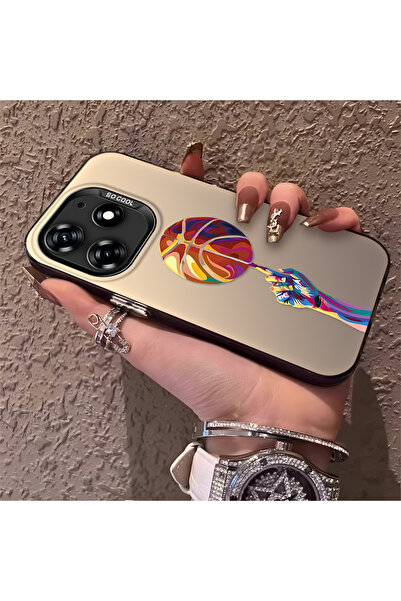 Hontinga حافظة هاتف متوافقة مع تكنو سبارك 10 برو، حماية للكاميرا، ظهر صلب مضا...