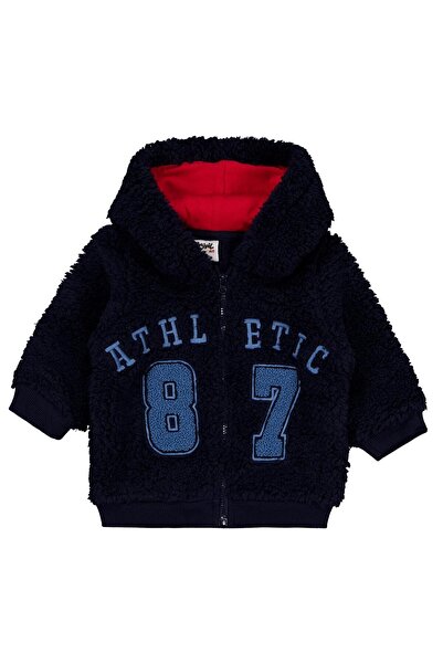 Civil Baby Kuzu Athletic Embroidered 6-18 Months Cardigan - Navy Blue 12-18 M...